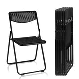 ZNTS 6 Pack Plastic Folding Chairs, Lightweight Stackable Commercial Chairs, Portable Event Seats Indoor 18728848