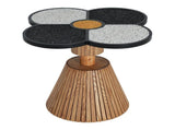 Unique Four-Leaf Clover Side Table for Living Room, Bedroom & Small Spaces Decorative Accent Table N770P355444N