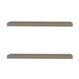 Iva Floating Shelf in Melamine x2, Taupe B128P237164