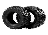Complete Set of 4 All Terrain ATV UTV Tires 25x8-12 Front & 25x10-12 Rear 6PR Tubeless 87563144