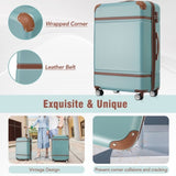 Hardshell Luggage Sets 3 Pieces 20"24" Luggages and Cosmetic Case Spinner Suitcase with TSA Lock N732P171583M