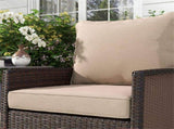 Beige Set of 2 Outdoor Patios Seat & Backrest All-In-One, Fade Resistant Chair Replacement 62224967