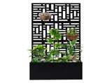 Metal Bed with Trellis, 70 Inch Height Metal Planter Box with Trellis, 09609773