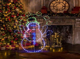 5FT Fun Juggling Snowman Christmas Yard Decorations, Pre-lit 2D Animated Snowman with 358 LED 36893514