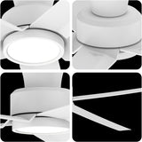 52 inch Ceiling Fans with Lights, Large Air Volume Ceiling Fans with Reversible Quiet DC Motor and 31264744