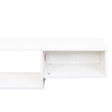65.35in Wall Mounted Floating TV Stand with 20 Color LEDs and Charging Station W331P242457