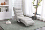 ZNTS COOLMORE Linen Chaise Lounge Indoor Chair, Modern Long Lounger for Office or Living Room W39539625
