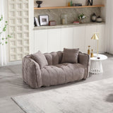 Soft beanbag chair with high resilience foam core for two people. The comfortable square recliner W1996P182154