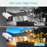 ZNTS Jennov 5MP Wireless Security Camera System Outdoor IP66 IR WIFI Camera 1TB NVR 27431981