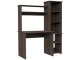 Aramis Desk, Five Shelves, Two Superior Shelves, Smokey Oak B097132896