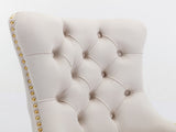 Furniture,Modern, High-end Tufted Solid Wood Contemporary Velvet Upholstered Dining Chair with 80440132