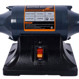 Extra long 8-Inch Electric Polisher Benchtop Buffer Grinder -4 Pole motor Includes 4PCs 80Ply Thic W465P191957