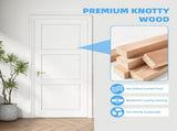 32" X 80"3-Panel Slab Door ,French Interior Door Paintable MDF Door Panel,Pre-Assembled Panel for W5277P522722