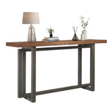 59" Narrow Console Table - MDF Entryway Sofa Table for Hallway, Living Room, Foyer with Space-Saving W3137P294537