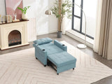 Futon Chair Bed Convertible Chair 3-in-1 Pull Out Sleeper Chair Beds with USB Ports,Wear-resistant W1829P164333