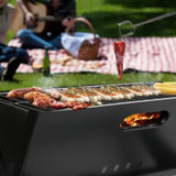 ZNTS Portable BBQ Barbecue Grill Foldable Charcoal Grill Camping Garden Outdoor Travel 89087416