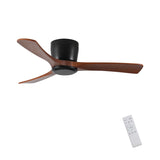 42 Inch Ceiling Fan no light with Remote Control, Low Profile Flush Mount Ceiling Fan without W2352P221669