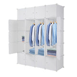 ZNTS 20 Cube Organizer Stackable Plastic Cube Storage Shelves Design Multifunctional Modular Closet 09173751