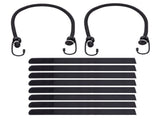 S-Hook 15ft Ratchet Tie Down Set 2200 lb 1 inch Safety Clip Motorcycle Orange 60422076
