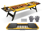 Foldable Portable Charcoal BBQ Grill with Dual Foldable Side Shelves, Stainless Steel Cooking Grate 21367246