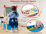 3-in-1 Wooden Kid's Easel NaturalBlue, Magnetic Chalkboard/Whiteboard 60 Accessories 76193261