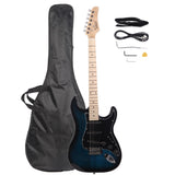 ZNTS GST Stylish Electric Guitar Kit with Black Pickguard Dark Blue 58863012