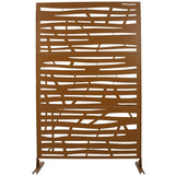 Outdoor & Indoor Privacy Metal Privacy 76" H48" W, Freestanding Decorative Privacy W465P193229