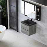 24" Floating Bathroom Vanity with Sink, Modern Wall-Mounted Bathroom Storage Vanity Cabinet with W1573P155844