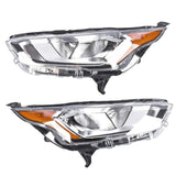 2pcs Left & Right Headlight Assembly Halogen with Bulb Fit for Ford Transit 2019-2023 KT1Z13008B 14796333