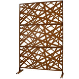 Outdoor & Indoor Privacy Metal Privacy 76" H48" W, Freestanding Decorative Privacy W465P193275
