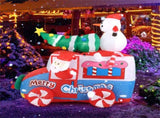 6ft Inflatable Santa Car - 5 LED Lights, IP44 Waterproof, Quick Self-Inflation, Festive Decor 35069235