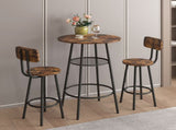 Bar table, equipped with 2 bar stools , with backrest and partition 45171915