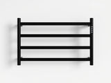 22.5" Black Heated Rack for Bathroom,Wall Mounted with Intelligent Touch Screen Timer, 4-Bar 72478730
