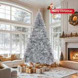 7 FT Artificial Christmas Tree, Unlit Hinged Christmas Pine Tree with 1250 Branch Tips and Sturdy 27089939