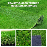 ZNTS (2Pack)3.3FTx10FT Artificial Grass Realistic Synthetic Thick Fake Faux Grass Rug Astroturf Carpet W2836P230766