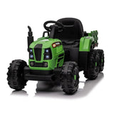 ZNTS Ride on Tractor with Trailer,12V Battery Powered Electric Tractor Toy w/Remote Control,electric car W1396124970