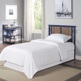 Connelly Mini Crib With Mattress Pad Midnight Blue/Vintage Walnut B022P204870