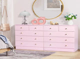 Modern Simple 5-Drawer Nighstand Dresser Pink 53636340