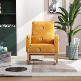 26.8"W Modern Rocking Chair for Nursery, Mid Century Accent Rocker Armchair With Side Pocket, W129848072