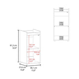 Theba Minibar Cabinet 2 Doors, Open Shelf And Compact Design, Modern Bar Storage, Black B200P335382
