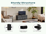 5 Drawer Chest Organizer with Fabric Bins, Dresser for Bedroom, Tall Steel Frame, Grey 88874235