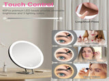 30X Magnifying Makeup Mirror with LED Lights, Rechargeable Travel Magnifier Mirror 3 Light Modes 23786306