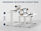 Electric Standing Desk Height Adjustable Desk for Home and Office Computer Table Gaming Desk Modern W614P376324