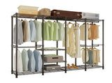 Wire Garment Rack Heavy Duty Clothes RackCloset Organizer Metal Garment Rack Portable Clothes 85070014