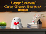 Halloween Ghost Figurine, Spooky Resin Ghost Statue, Funny Cute Ghost Ornaments for Halloween 62104765