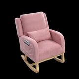 Welike 27.5 "W Modern Accent High Back Living Room Casual Armchair Rocker with One Lumbar W834105961