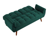 New Design Linen Sofa Furniture Adjustable Backrest Easily Assembled Recliners-GREEN 94890797