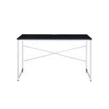 ZNTS Tennos Black & Chrome Finish Writing Desk B2726P287550