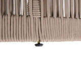 Outdoor Rattan rope & Acacia Wood Side Table - Patio Balcony Furniture for Garden, Yard, Balcony N770P298633B