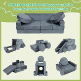 14 pcs Kids Sofa Modular Play Couch Convertible Toddlers Couch Set Furniture Sofa Set for Bedroom 02890898